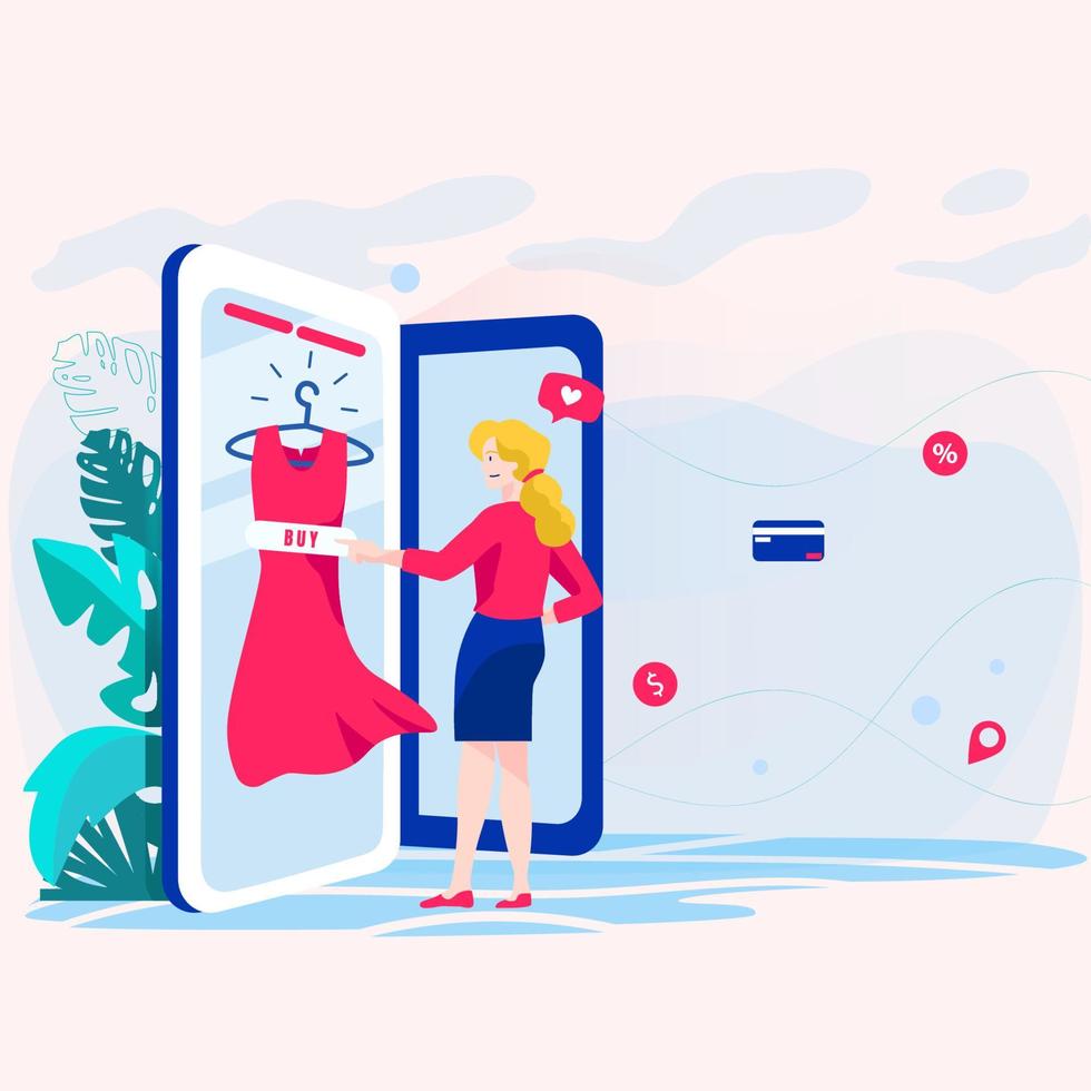 Woman trying on a dress with assistance from an Ozyde stylist